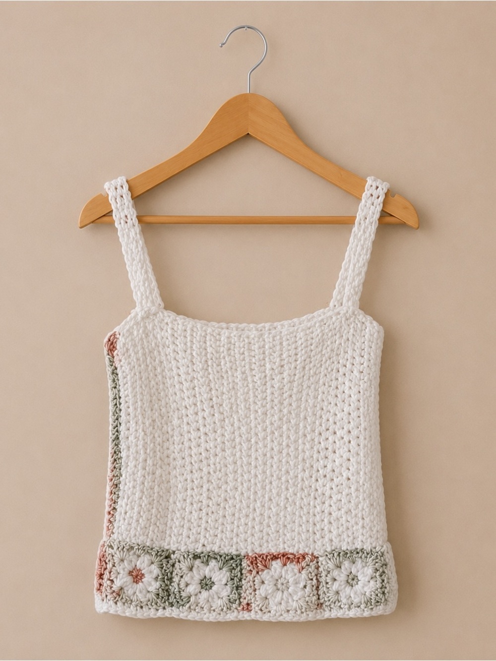 Handmade Granny Crochet Tank Top – Best Fits XS–Small